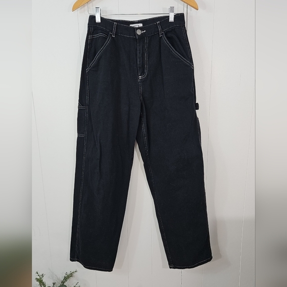 NWOT Garage Carpenter Pants Size 5 White Stitching | Wide Leg.| Goth Streetwear - Picture 13 of 16
